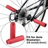 X AUTOHAUX Pair Rear Foot Pegs Footrests Red for Bicycle
