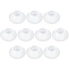 Pawfly 10 Pack Clear Suction Cups 4.5 cm PVC Plastic