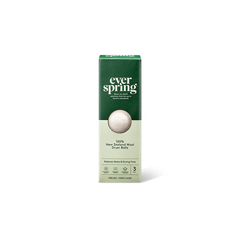100% New Zealand Wool Dryer Balls - 3ct - Everspring