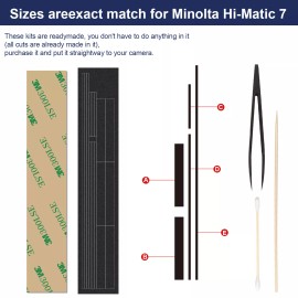 For Minolta Pre-cut Custom Light Seal Foam Sponge Kit For Minolta Hi-Matic 7 7S 7S II US