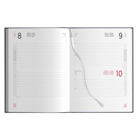 Agenda Giornaliera 2027 A5 15x21cm Copertina Gommata Blu