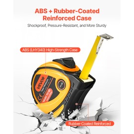 VEVOR 2 Packs Tape Measure 25 ft Length, Measuring Tape with Retractable, Imperial and Metric ft/m Dual-Scale & ABS Case & Easy Read Steel Measurement Tool,for Outdoor,Decoration