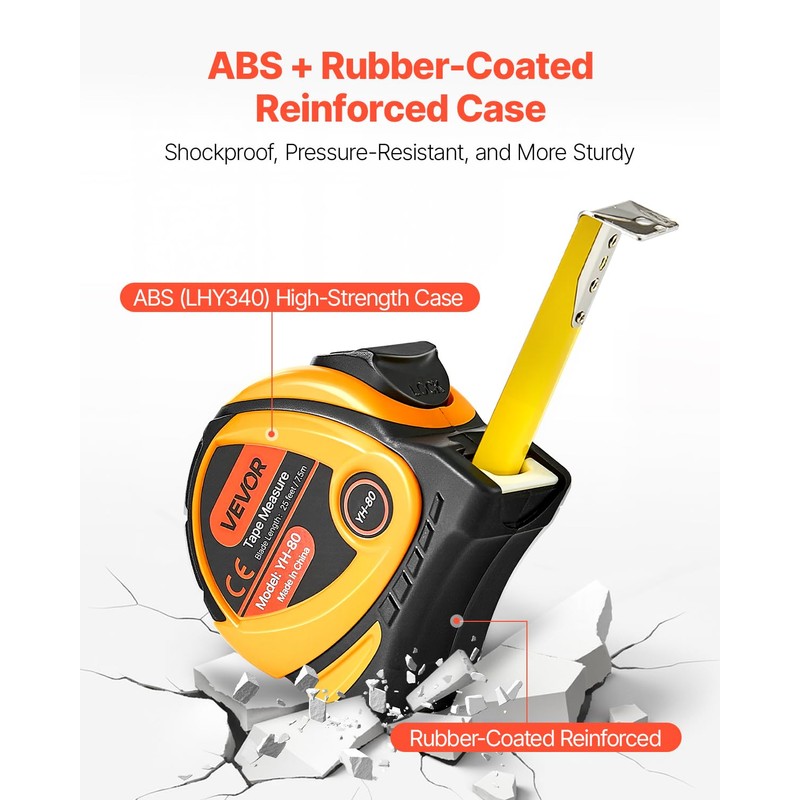 VEVOR 2 Packs Tape Measure 25 ft Length, Measuring Tape