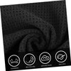 BESPORTBLE 2pcs Portable Golf Ball Towel Black Microfiber Wipes for