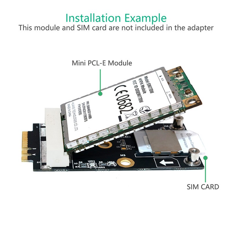 M.2 to Mini PCIE Adapter A/E Key 3G 4G WIFI