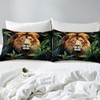 Feelyou Lion Comforter Cover Twin, Kids Lion Bedding Set for