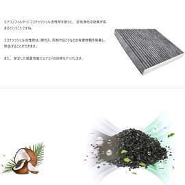 HONDA Air Conditioner Filter N-BOX NBOX JF3, JF4 / N-WGN JH3, JH4 / N-WAN NVAN JJ1, JJ2 / N-ONE JG3 JG4 with Activated Carbon Replacement, Special 5 Layer Structure, Exhaust Gas & Antibacterial, Honda