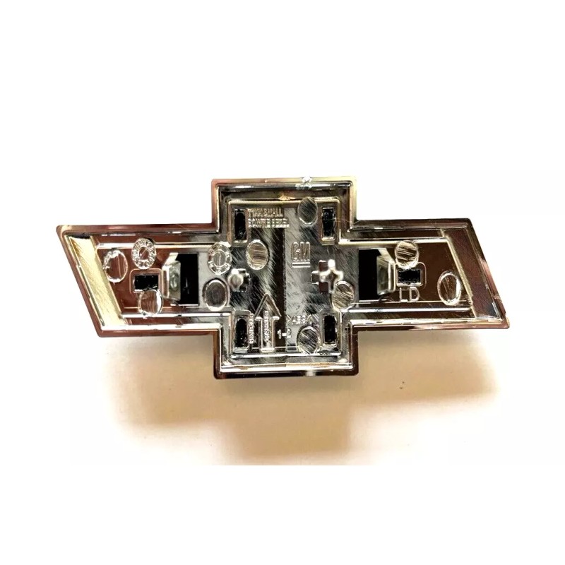 GM Front Small Chrome Black Bowtie for 2019-2024 Chevy Silverado