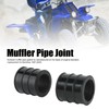 2pcs Exhaust Muffler Pipe Clamp Rubber Connector for Banshee 1987-2006