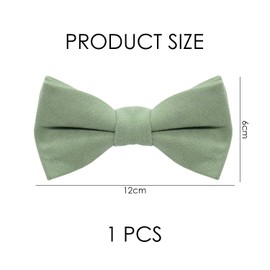 DHSBGWSX 1 Piece Children's Bow Tie, Boys Tie, Plain, Adjustable Bow Tie, Elastic Bow Tie, Clothing Accessories, School Party Dance Decorations, Pea Greeen