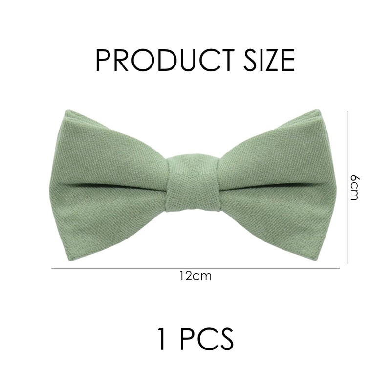 DHSBGWSX 1 Piece Children's Bow Tie, Boys Tie, Plain, Adjustable