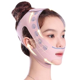 V Gesichtsmasken, Wiederverwendbare V-Linienmaske, Face-Lifting Maske für Frauen, Doppelkinn Entferner Lifting-Maske, für Doppelkinn und schlaffe Gesichtshaut