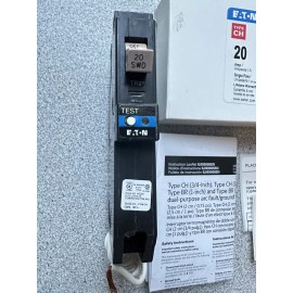 Eaton NEW EATON CHFAFGF120 1 POLE 20 AMP 120V AFCI/GFCI CIRCUIT BREAKER Type CH