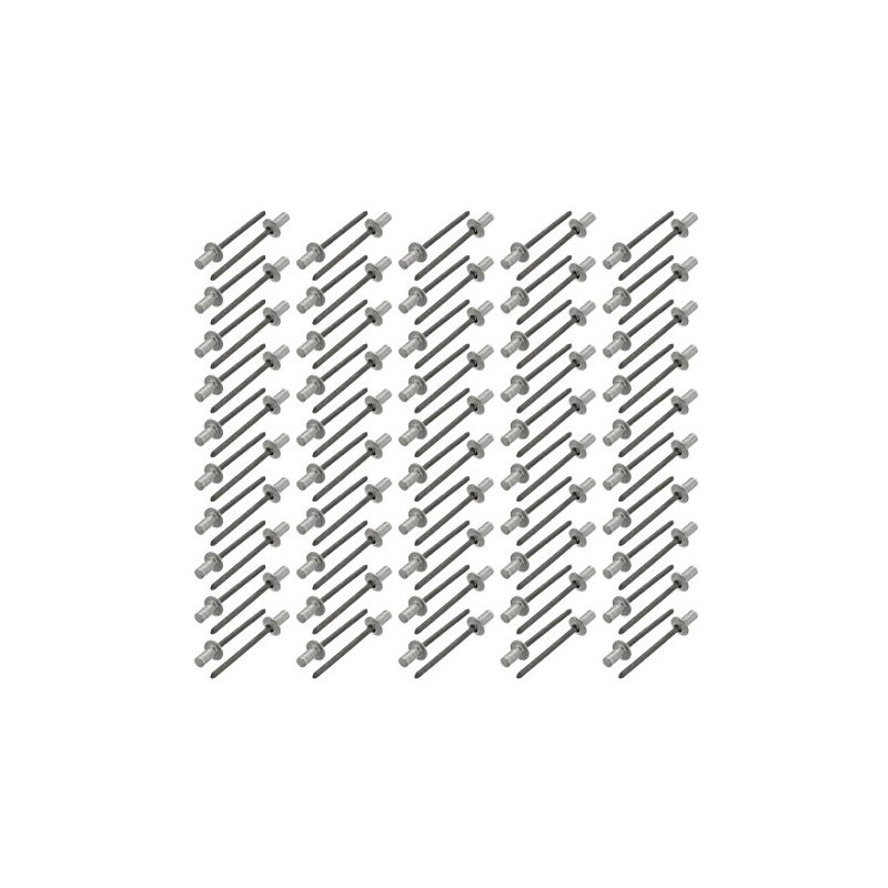 Sourcingmap 4mmx8mm Aluminum Round Dome Head Closed End Blind Rivets