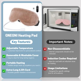 Heated Eye Mask, Great for Blepharitis and Dry Eyes Treatment, Relieve Dry Eye Syndrome, MGD and Styes (Brown)