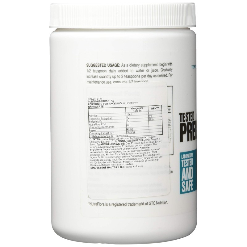 Tested Nutrition Prebiotic Powder Magen Darm Enzym Unterstützung Darmflora -