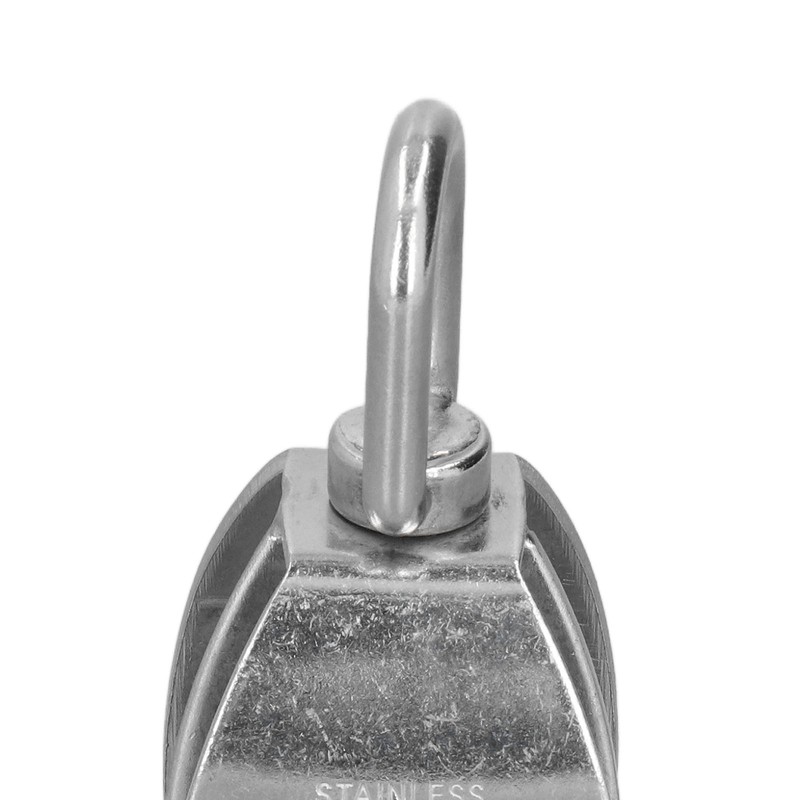 50mm/2.0in Marine Pulley Double Roller 400kg Loading 304 Stainless Steel