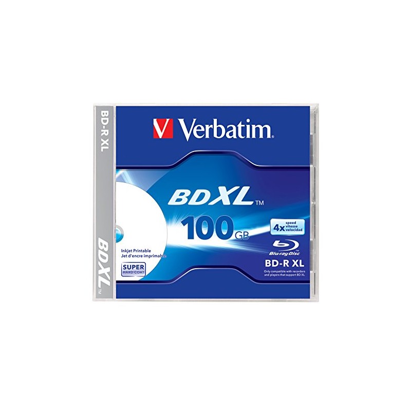 BD-R XL 100GB, SINGLE PACK, 4X Write Speed