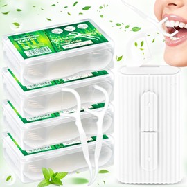 dcas 200 Stück Zahnseide Picks Mit Hoher Zähigkeit, Floss Zahnpflege, Zahnseide Zahnstocher Zahnreinigung, Tragbare Zahnseide Boxen, Einweg Zahnpflege Zahnseide, Zahnseide Sticks Y-Form Design