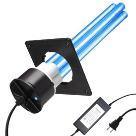 COOSPIDER UV 80W UV Light for HVAC Systems- Ozone-Free Commercial/Whole House UVC Lamp, 99.9% Efficiency with 253.7nm, 110V for Hotel, Mall,School,Residential Area and Other Large Places