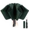 Compact Umbrella Windproof Strong - Automatic Windproof Inverted Umbrellas for