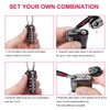 ZHEGE Suitcase Padlocks, TSA Approved Luggage Locks with Open Indicator,