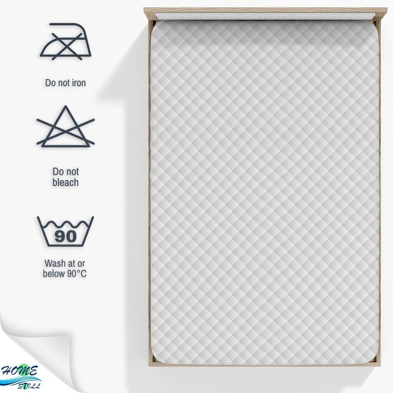 HOME STILL® 100% Waterproof Single Mattress Protector | Quilted Microfiber