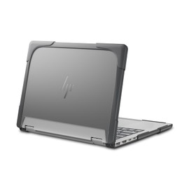 MOSISO Compatible with HP Envy 2-in-1 2K Laptop Case 14 inch Touch-Screen Laptop 2024 Release Model X360, Corner Protective Heavy Duty Rugged Bumper Shockproof Plastic Hard Shell Case Cover, Gray