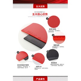 Loki RXTON I Table Tennis Pad Red