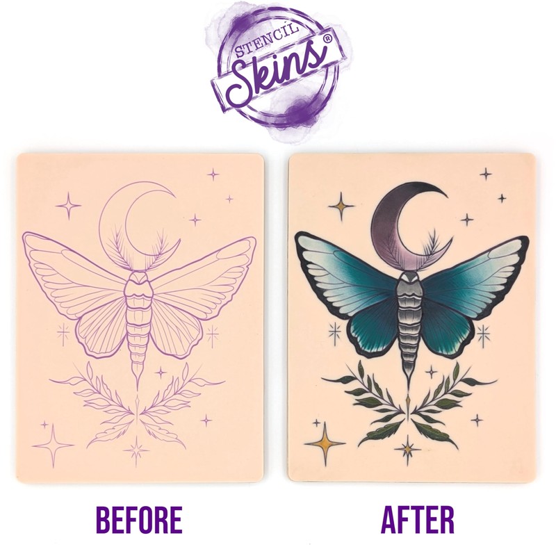 Pre-Printed Tattoo Practice Skins - 5 Pack | Pre Printed