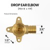 Supply Giant QGEM3412-OM 1/2'' Drop Ear Elbows x FIP, No