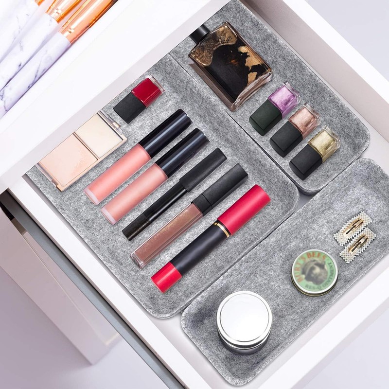 Veftsvy Drawer Organiser, Stackable Felt Storage Boxes - Versatile Organiser