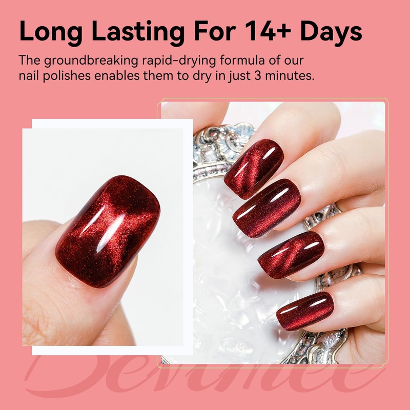 Magnetic Nail Polish Non Gel Quick Dry Cat Eye Nail