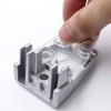 WyldSenc 2 x Desk Divider Clamp Alloy Screen Clip Desktop