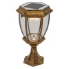 Outdoor Yard Light LED Solar Power Lantern Landscape Pillar Post