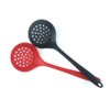 Silicone Slotted Skimmer Spatula Lightweight Strainer Spoon with Long Handle,