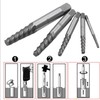 YUENTOEN Reverse Tap Set, 5 Pieces, Left Rotating Drill Bit