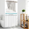Black Nickel Shower Curtain Hooks, 27 Inch Ball Chain Design,