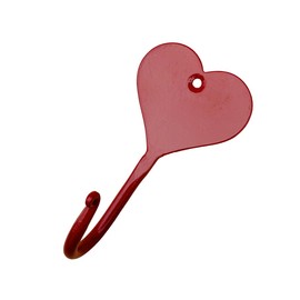 Living Ideas Wall Hook Hand Forged Wall Heart Hooks for Kitchen Towel Wrought Iron Handmade Wall Mounted Hook for Plant, Towel, Pots, Mug & Hats Farmhouse Decor Heavy Duty Bathroom Towel Hook Rack