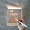 Desktop Luminous Memo Note Board Plug In LED Lamp Base