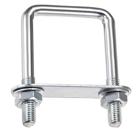 duoyif U-Screws M10 90 mm x 150 mm U-Screw Square Stainless Steel with Nut Frame Plate Washer U Bolt M10 for Pipe Attachment Car Ships Towing 1 Piece (M10 90 x 150 mm)