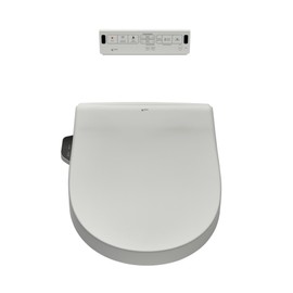 INAX 8012A70GRC-415 Heated Shower Toilet Bidet Seat with Remote Control + Dual Nozzle, White