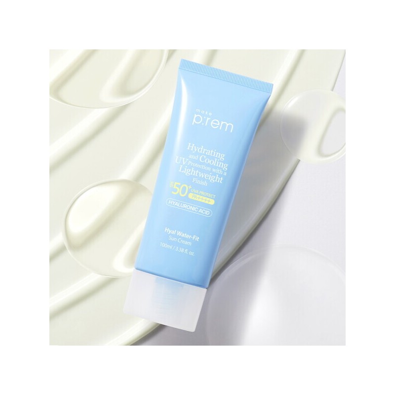 Makeprem 메이크프렘 히알 워터핏 선크림 100ml GIFT(랜덤)선크림 10ml+랜덤샤셰2매 Makeprem Hyal