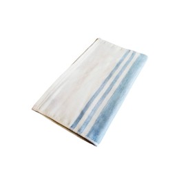 IPPINKA Senshu Japanese Towel, Ultra Soft, Quick-Drying, Two-Tone End Stripes, Blue (Hand Towel)