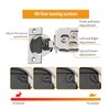 Chibery 50 Pack 1-1/2" Overlay 4D Soft Close Concealed Hinges