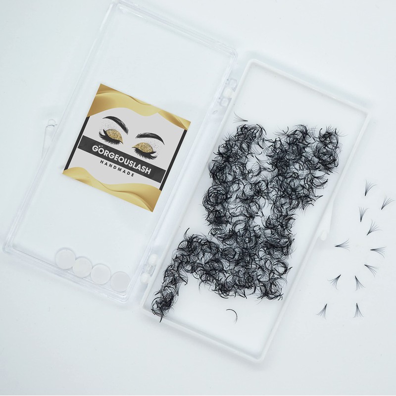 GorgeousLash 1000 Premade Lash Fans. 10D, 8D, 7D, 6D, 5D,
