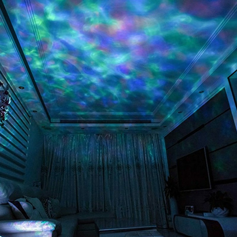 Ocean Wave Light Projector BT Remote Control Music Sleeping Lamp