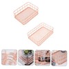 CIYODO 2pcs Multipurpose Desktop Storage Baskets Stylish Square Organizers for