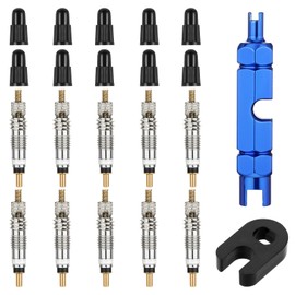 Ouligay 22pcs Tire Valve Stem Removal Tool & Bike Tire Removal Tool Set Presta Valve Core Removal Tool Kit