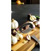 Pro-Grade Stainless Steel Garlic Chopper & Crusher Squeezer - Compact